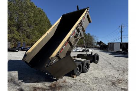 New 2026 Diamond C 7x14' Dump, 7 Ga. Steel, 32" Sides, 15500 GVWR, Ramps, Spare, LPT207
