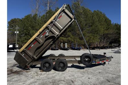 New 2026 Diamond C 7x14' Dump, 7 Ga. Steel, 32" Sides, 15500 GVWR, Ramps, Spare, LPT207