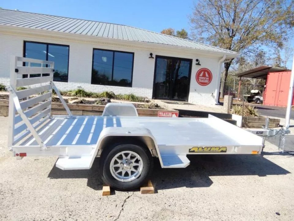 New 2027 Aluma 63"X10' Utility, Straight Tailgate