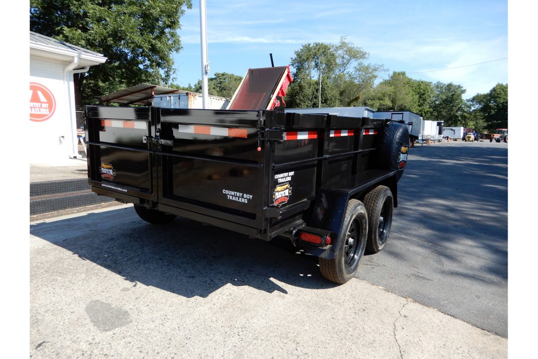 New 2026 Covered Wagon 6x10' Dump, 4' Sides, Spare Tire