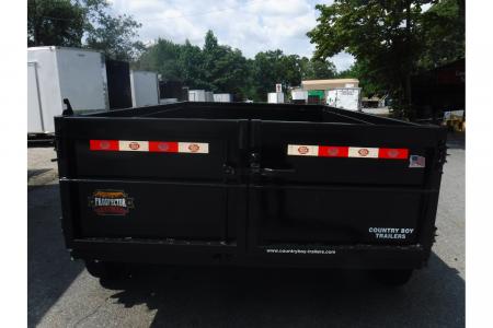 New 2026 Covered Wagon 6x10' Dump, 4' Sides, Spare Tire