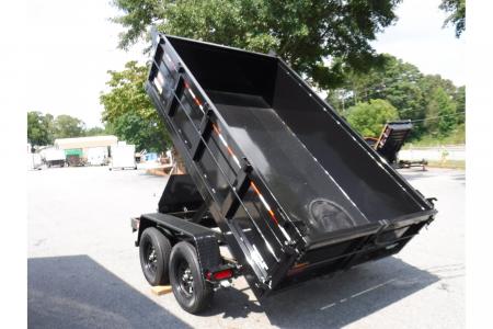 New 2026 Covered Wagon 6x10' Dump, 4' Sides, Spare Tire