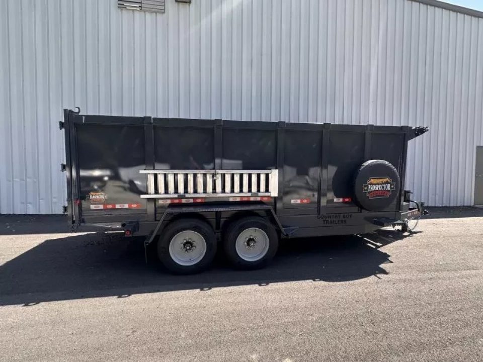 New 2026 Covered Wagon 7x16 Dump, 4' sides, 16000 GVWR