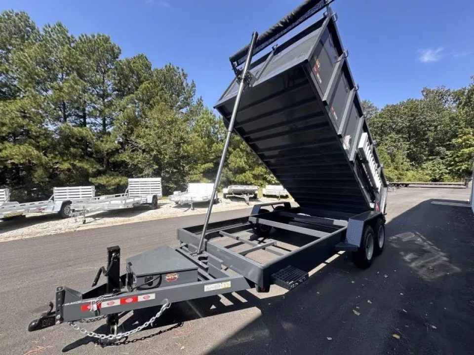 New 2026 Covered Wagon 7x16 Dump, 4' sides, 16000 GVWR