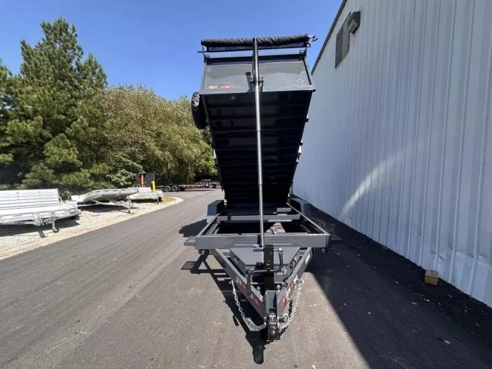 New 2026 Covered Wagon 7x16 Dump, 4' sides, 16000 GVWR