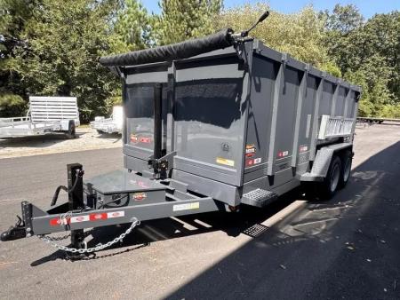 New 2026 Covered Wagon 7x16 Dump, 4' sides, 16000 GVWR