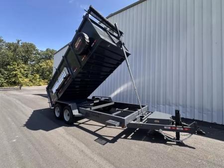 New 2026 Covered Wagon 7x16 Dump, 4' sides, 16000 GVWR