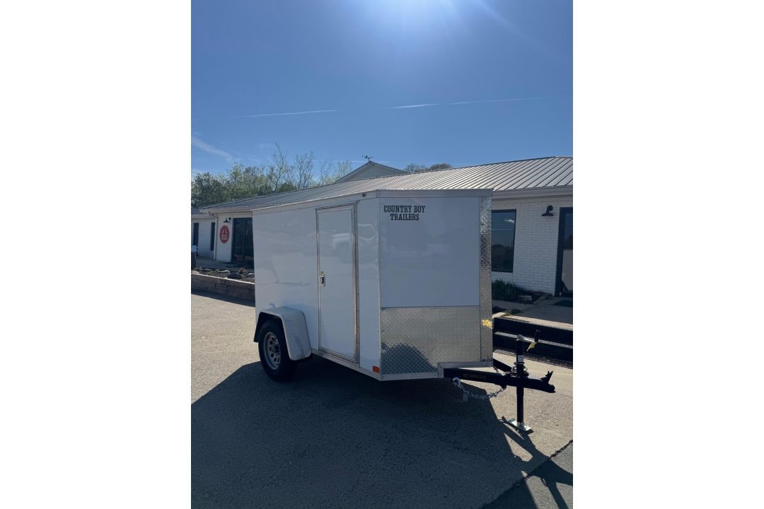 New 2026 Covered Wagon 5x8 Enclosed,5'6" Height, Ramp Door, Side door