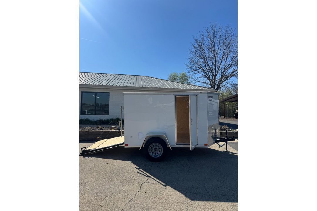 New 2026 Covered Wagon 5x8 Enclosed,5'6" Height, Ramp Door, Side door