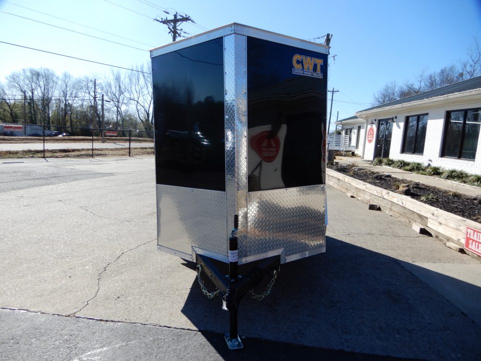 New 2027 Covered Wagon 5x8 Enclosed, 5' Height, Ramp Door, Side Door,