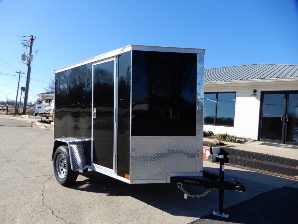 New 2027 Covered Wagon 5x8 Enclosed, 5' Height, Ramp Door, Side Door,