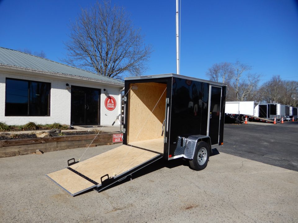 New 2027 Covered Wagon 5x8 Enclosed, 5' Height, Ramp Door, Side Door,