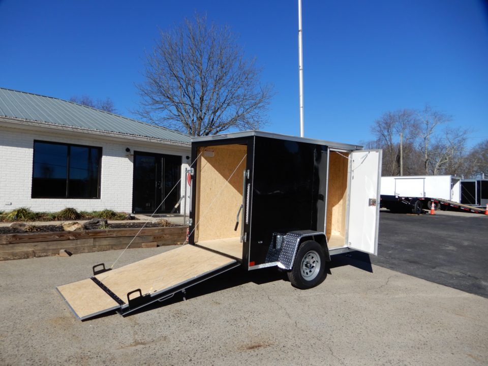 New 2027 Covered Wagon 5x8 Enclosed, 5' Height, Ramp Door, Side Door,