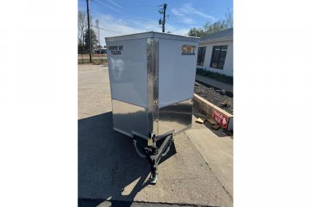 New 2026 Covered Wagon 5x8 Enclosed,5'6" Height, Ramp Door, Side door