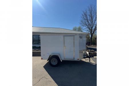New 2026 Covered Wagon 5x8 Enclosed,5'6" Height, Ramp Door, Side door