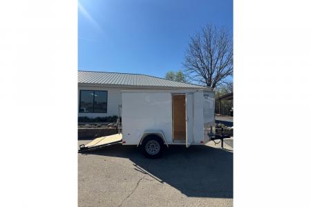 New 2026 Covered Wagon 5x8 Enclosed,5'6  Height, Ramp Door, Side door