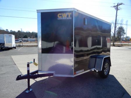 New 2027 Covered Wagon 5x8 Enclosed, 5' Height, Ramp Door, Side Door,