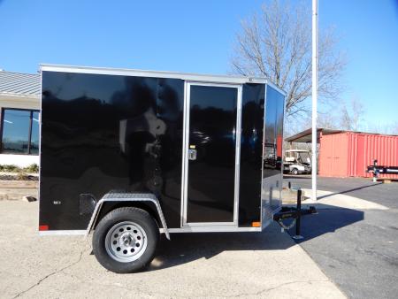 New 2027 Covered Wagon 5x8 Enclosed, 5' Height, Ramp Door, Side Door,