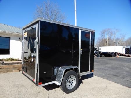 New 2027 Covered Wagon 5x8 Enclosed, 5' Height, Ramp Door, Side Door,
