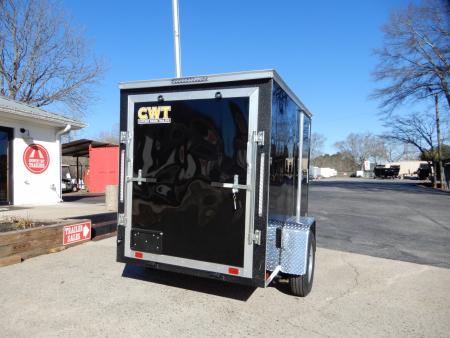 New 2027 Covered Wagon 5x8 Enclosed, 5' Height, Ramp Door, Side Door,