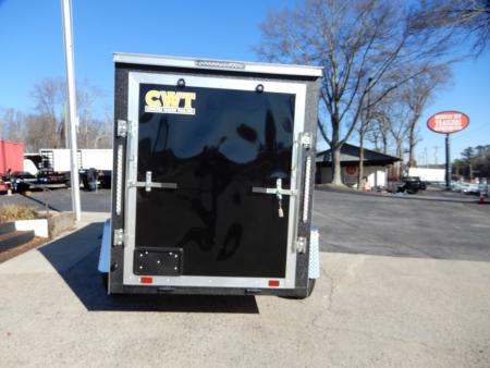 New 2027 Covered Wagon 5x8 Enclosed, 5' Height, Ramp Door, Side Door,