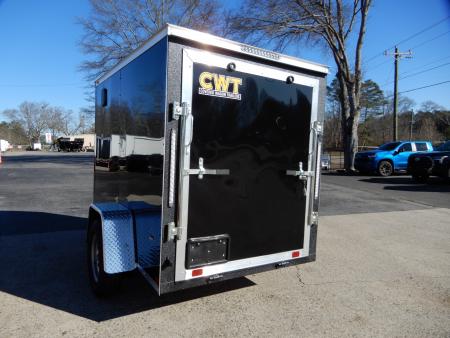 New 2027 Covered Wagon 5x8 Enclosed, 5' Height, Ramp Door, Side Door,