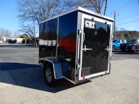 New 2027 Covered Wagon 5x8 Enclosed, 5' Height, Ramp Door, Side Door,