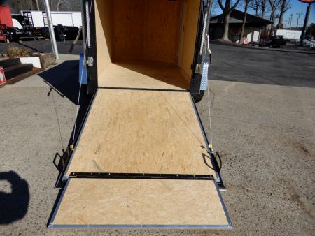 New 2027 Covered Wagon 5x8 Enclosed, 5' Height, Ramp Door, Side Door,