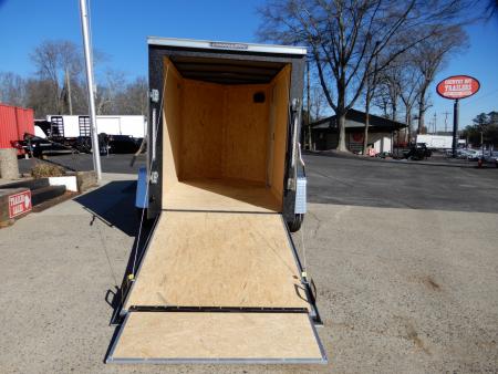 New 2027 Covered Wagon 5x8 Enclosed, 5' Height, Ramp Door, Side Door,
