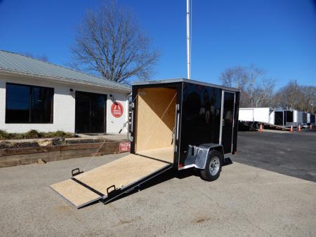 New 2027 Covered Wagon 5x8 Enclosed, 5' Height, Ramp Door, Side Door,
