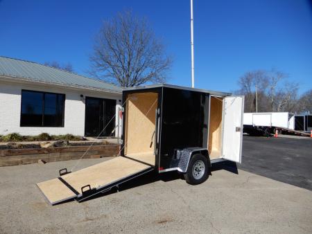 New 2027 Covered Wagon 5x8 Enclosed, 5' Height, Ramp Door, Side Door,