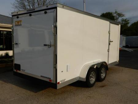 New 2025 Covered Wagon 7X16 Cargo, 7' Interior, 7000LB GVWR, White