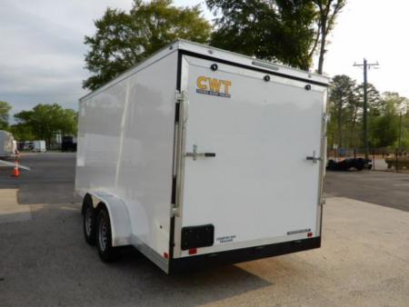 New 2025 Covered Wagon 7X16 Cargo, 7' Interior, 7000LB GVWR, White