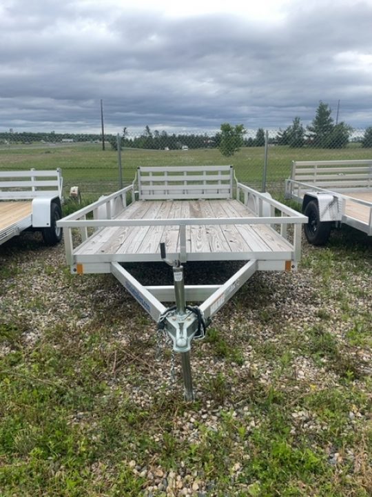 New 2025 Mission MU 80 X 14 BI FOLD RAMP Utility Trailer