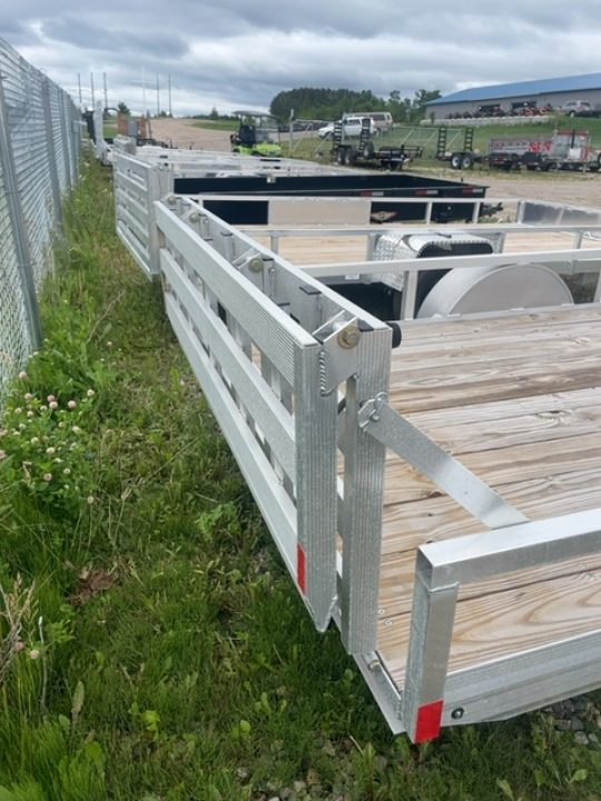 New 2025 Mission MU 80 X 14 BI FOLD RAMP Utility Trailer