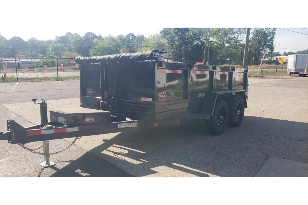 New 2026 Covered Wagon 6x12 Dump, 2' Sides, Telescopic Lift