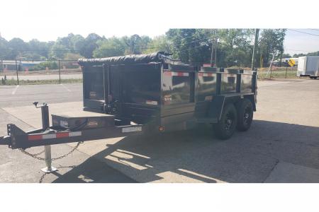 New 2026 Covered Wagon 6x12 Dump, 2' Sides, Telescopic Lift