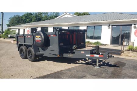 New 2026 Covered Wagon 6x12 Dump, 2' Sides, Telescopic Lift