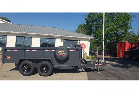 New 2026 Covered Wagon 6x12 Dump, 2' Sides, Telescopic Lift