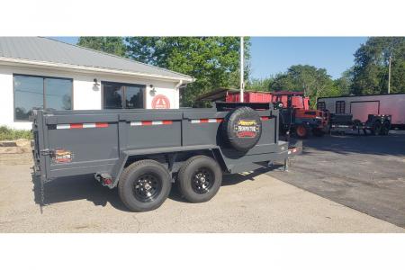 New 2026 Covered Wagon 6x12 Dump, 2' Sides, Telescopic Lift