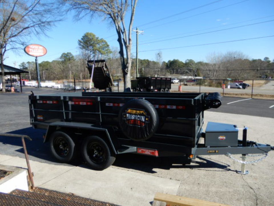 New 2026 Covered Wagon 6x12 Dump, 48" Walls, Spare Tire