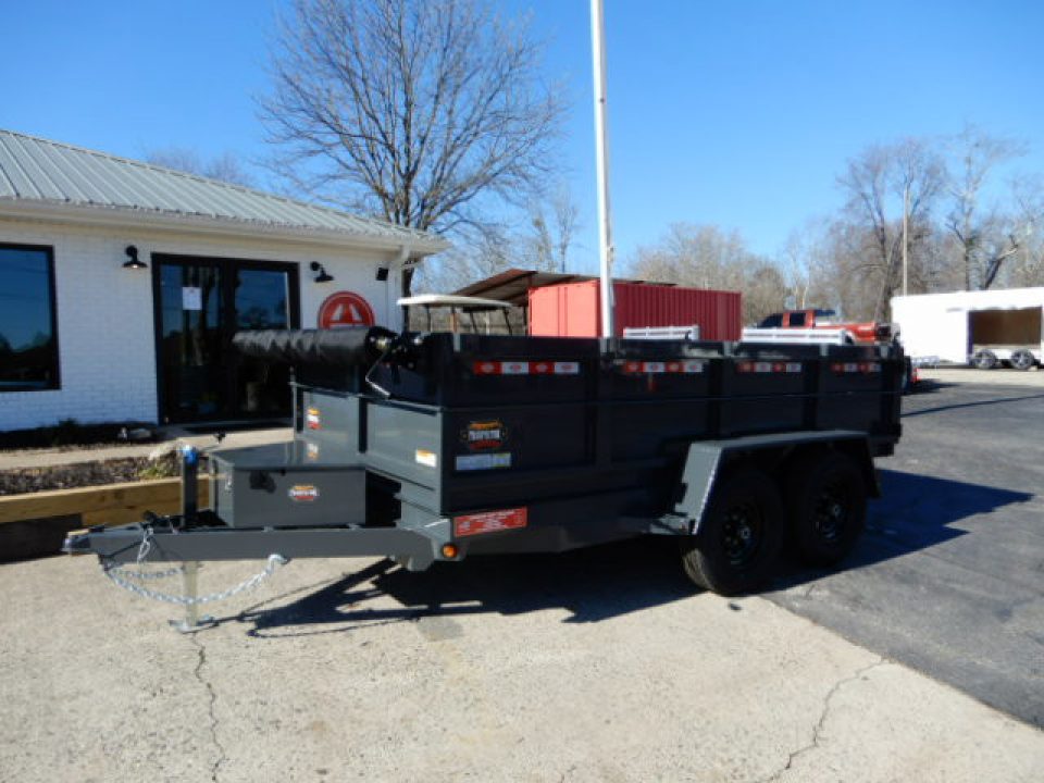 New 2026 Covered Wagon 6x12 Dump, 48" Walls, Spare Tire