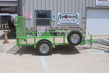 Used 2024 Texas Bragg Trailers USED 6'X10' Pipe Top Utility Trailer