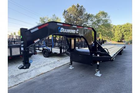 New 2026 Diamond C 8.5x35' Equipment, Gooseneck w/Max Ramps FMAX210MR