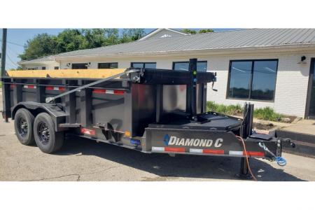 New 2026 Diamond C 82x14' Dump, 32" Sides, Wireless Controller LPT207