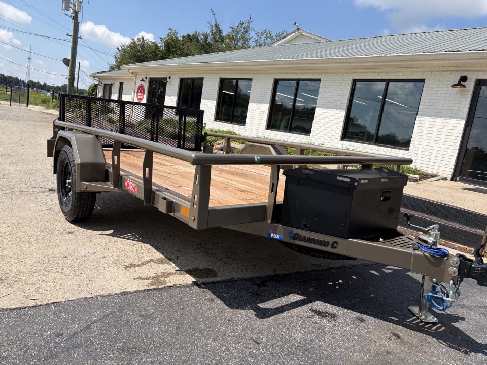 New 2026 Diamond C 77x10' Utility, 13" Sides, Bifold Ramp PSA135