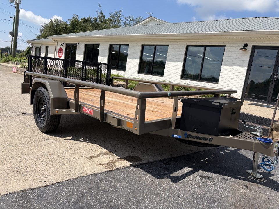 New 2026 Diamond C 77x10' Utility, 13" Sides, Bifold Ramp PSA135