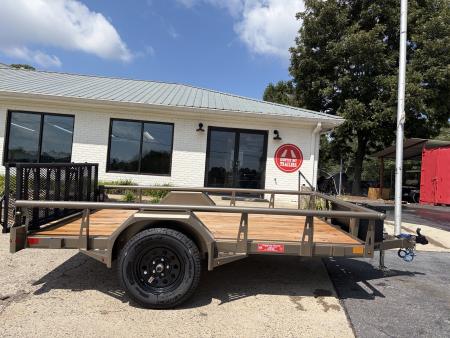 New 2026 Diamond C 77x10' Utility, 13" Sides, Bifold Ramp PSA135