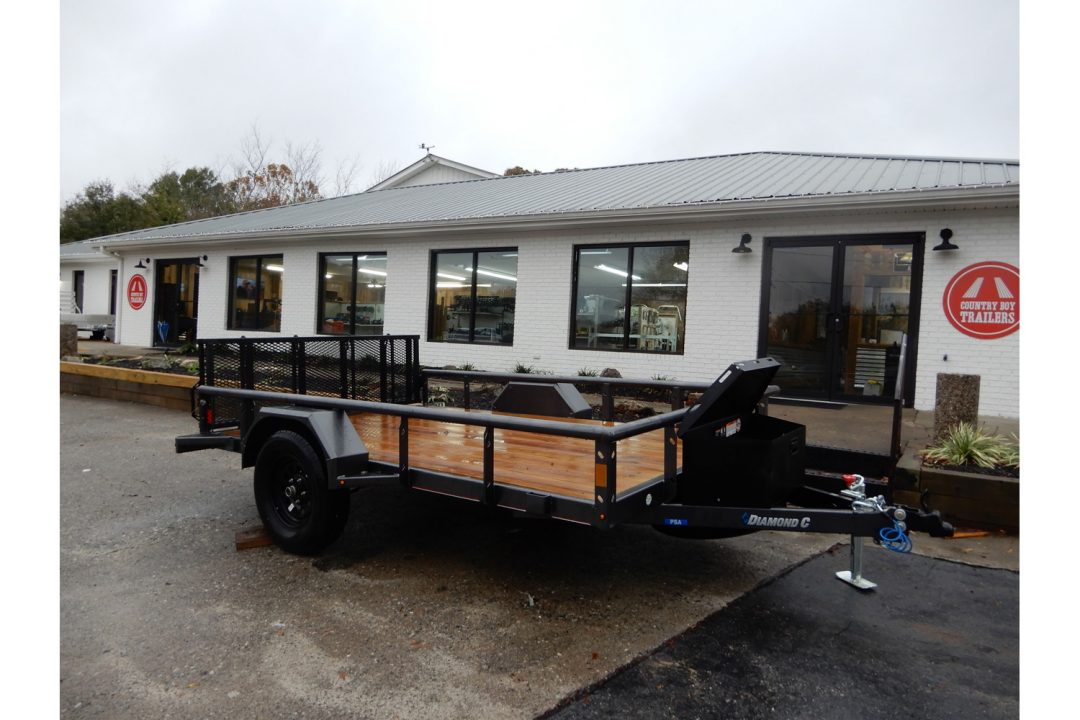 New 2026 Diamond C 77x12' Utility, 13" Sides, Bifold Ramp PSA135