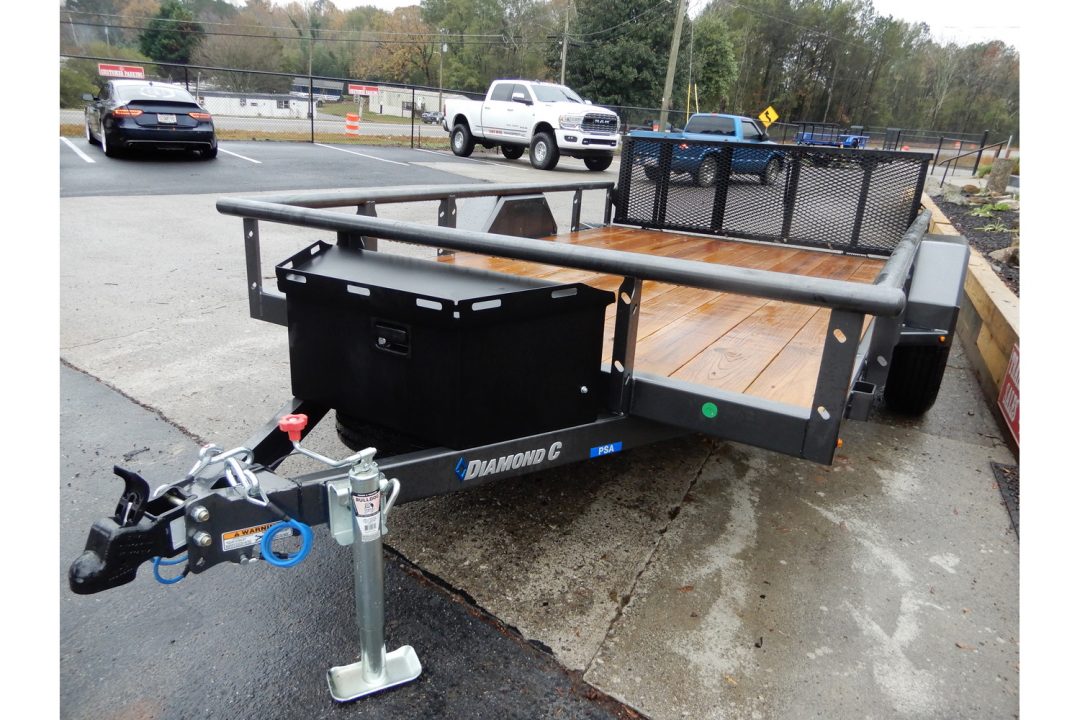 New 2026 Diamond C 77x12' Utility, 13" Sides, Bifold Ramp PSA135